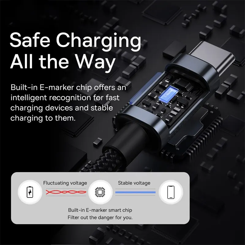 High-Power 100W USB-C to USB-C Fast Charging Cable