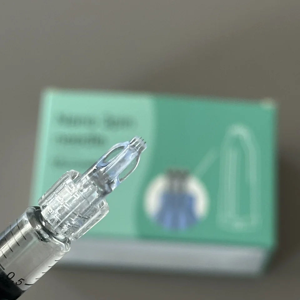 Cristallo Microneedles 3Pin Anti Invecchiamento Occhi Collo Linee Cura - Foto 2