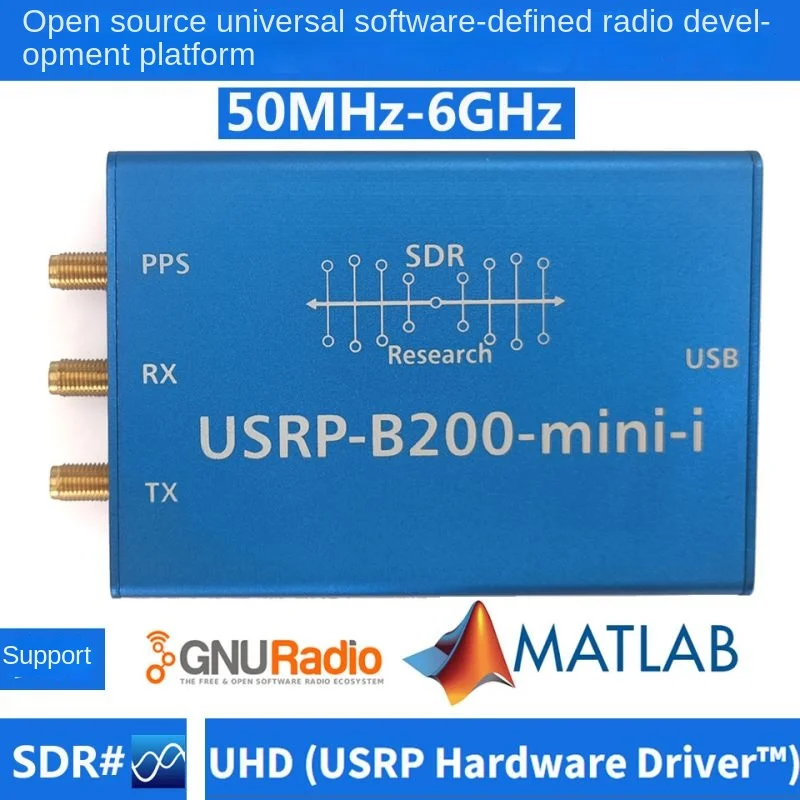 

B200-mini-i 70MHz- 6GHz Software Radio SDR RF Development Board Compatible with USRP Ettus B200Mini/B210 Support UHD