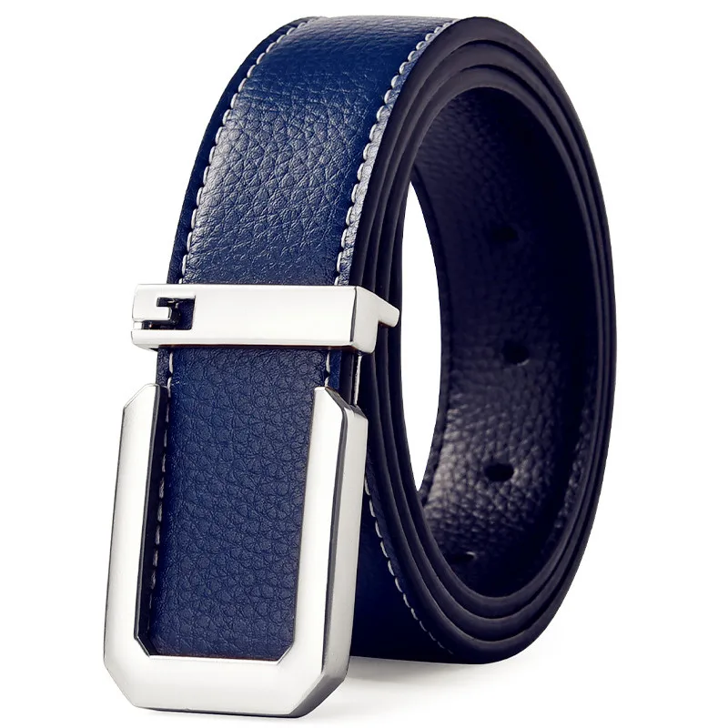 Sleek Unisex Fashion Belt with Silver Buckle – Premium Quality for Casual and Professional Wear
