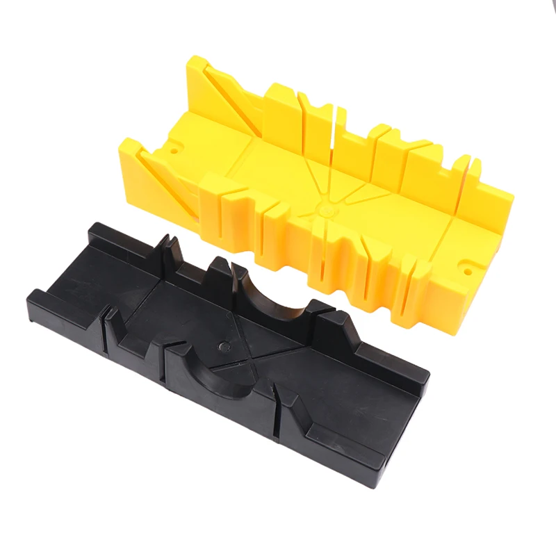 1Pc 45/90 Degree 1pcs Wood Cutting Clamping Miter Saw Box Woodworking Angle Cutting For Carpenter Gypsum Oblique Tool