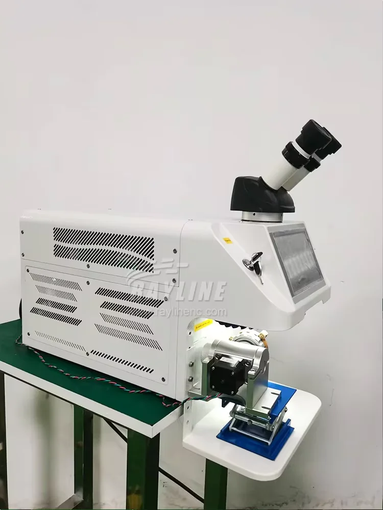 Jewelry laser welding machine LASER MACHIN with CCD Microscope Rings Rotating Axis for Jewelry Gold Silver Dental Spot Welder