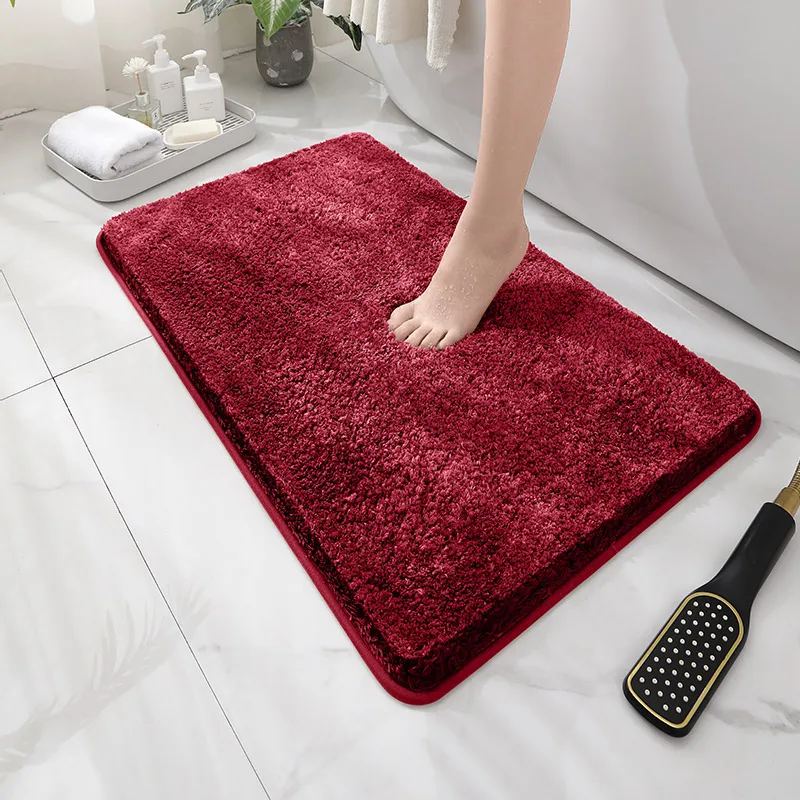 Luxurious Plush Floor Mat - Soft, Non-Slip, and Highly Absorbent for Bathroom, Bedroom, or Living Room