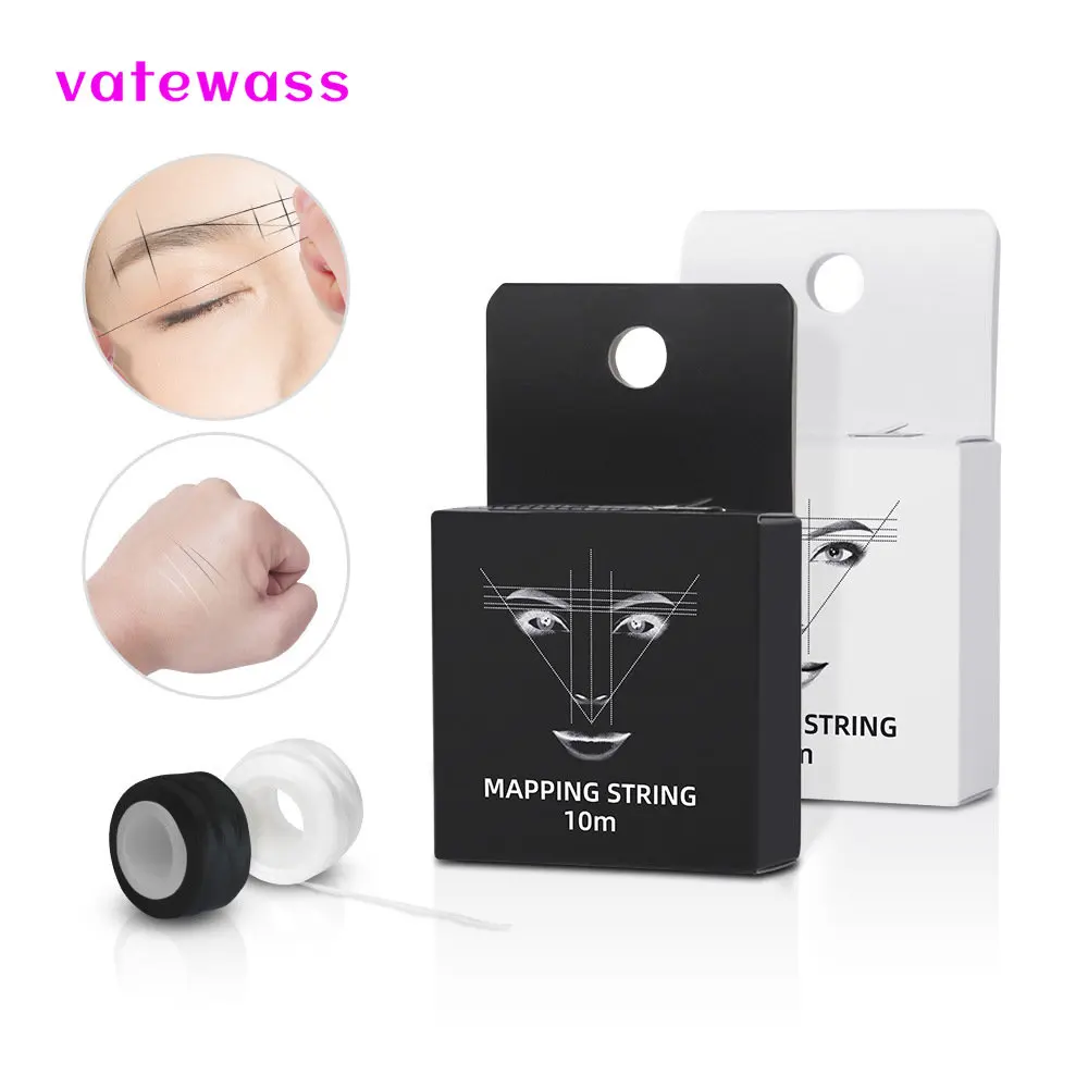 

Tattoo Eyebrow Permanent Makeup Supplies Private Label Microblading Henna Brow 10m Pre-inked Thread Mapping String