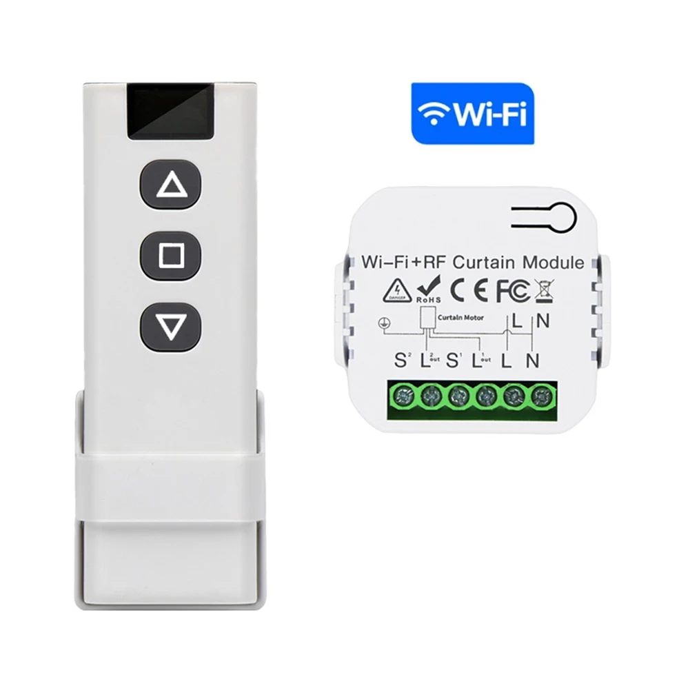 Smart Life Roller Shutter Module 433mhz Transmitter Wifi Rf Curtain