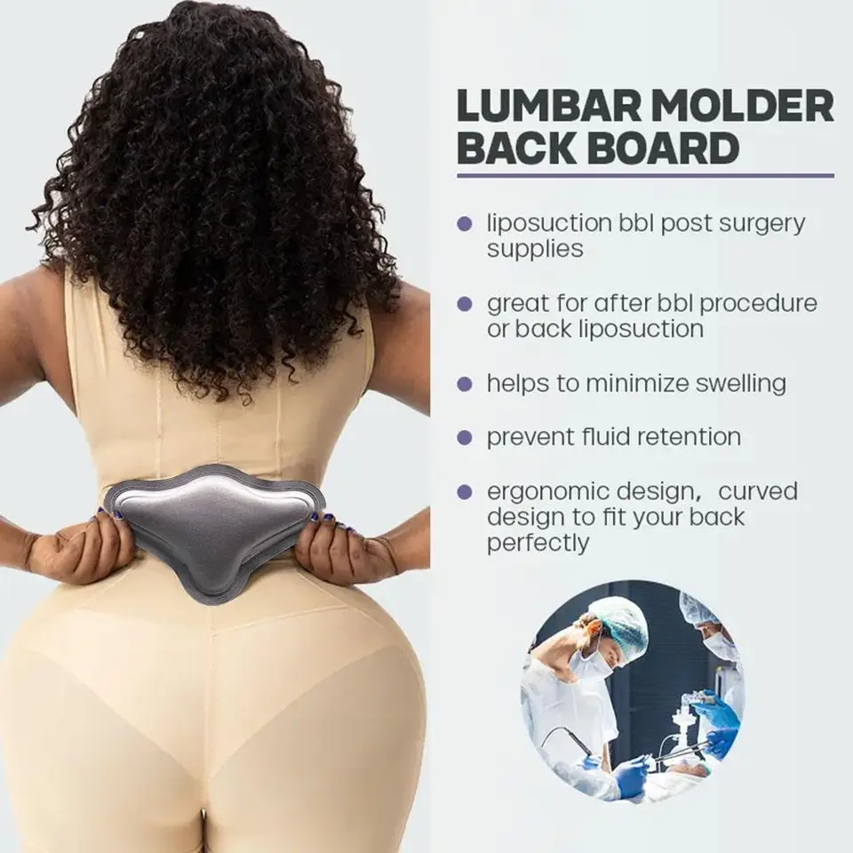 Lipo Foam Back Board Lumbar Molder BBL Compression Post Surgery Supplies - Grey
