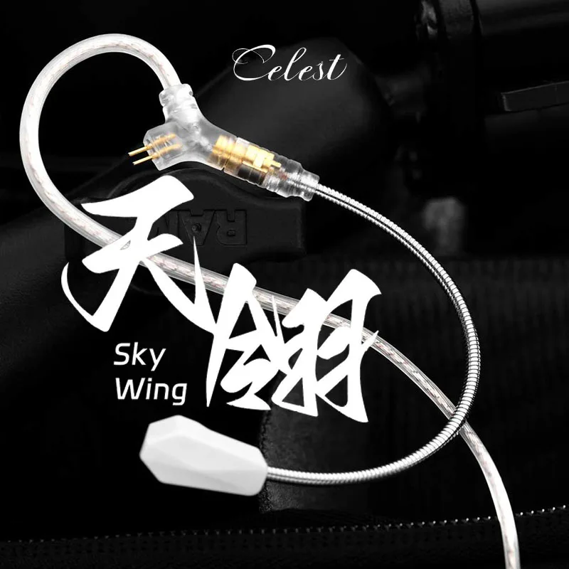 

Kinera Celest Sky Wing Earphone Upgrade Cable Super-Cardioid Microphone 2Pin 0.78 IEMs Gaming Livestreaming Calling Headphone