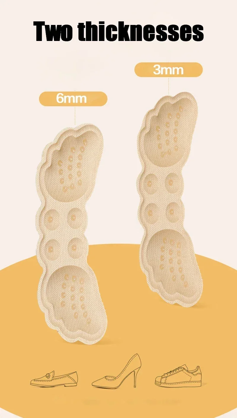 Women Heel Insoles Butterfly Adjust Size Grips Protector Sticker Pad Shoe Insoles Heel Cushion Insole Heel Patch Insole Heel Grips Heel Protector Heel Protector Pads Heel Protector Patches Shoe Repair Stickers Shoe Stickers
