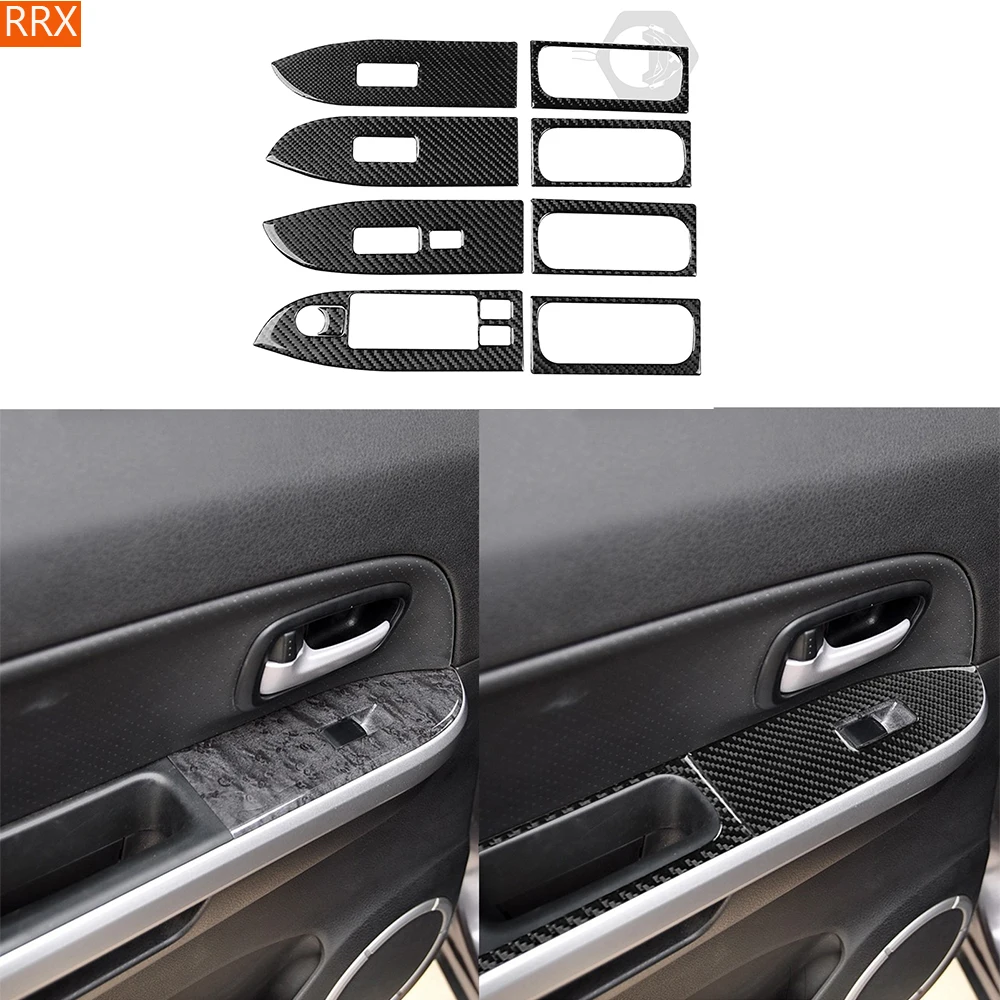 carbon-fiber-for-suzuki-grand-vitara-2006-2013-door-windows-lifting-control-panel-frame-set-stickers-car-interior-accessories