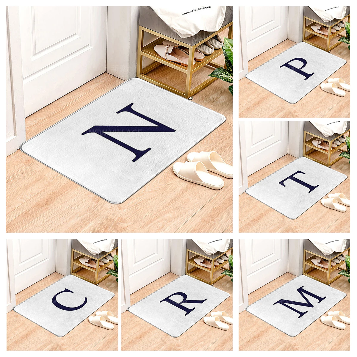 

House carpet letter series Home doormat entrance Room Bathmat Footmat bathroom non-slip mat Kitchen water absorption mat