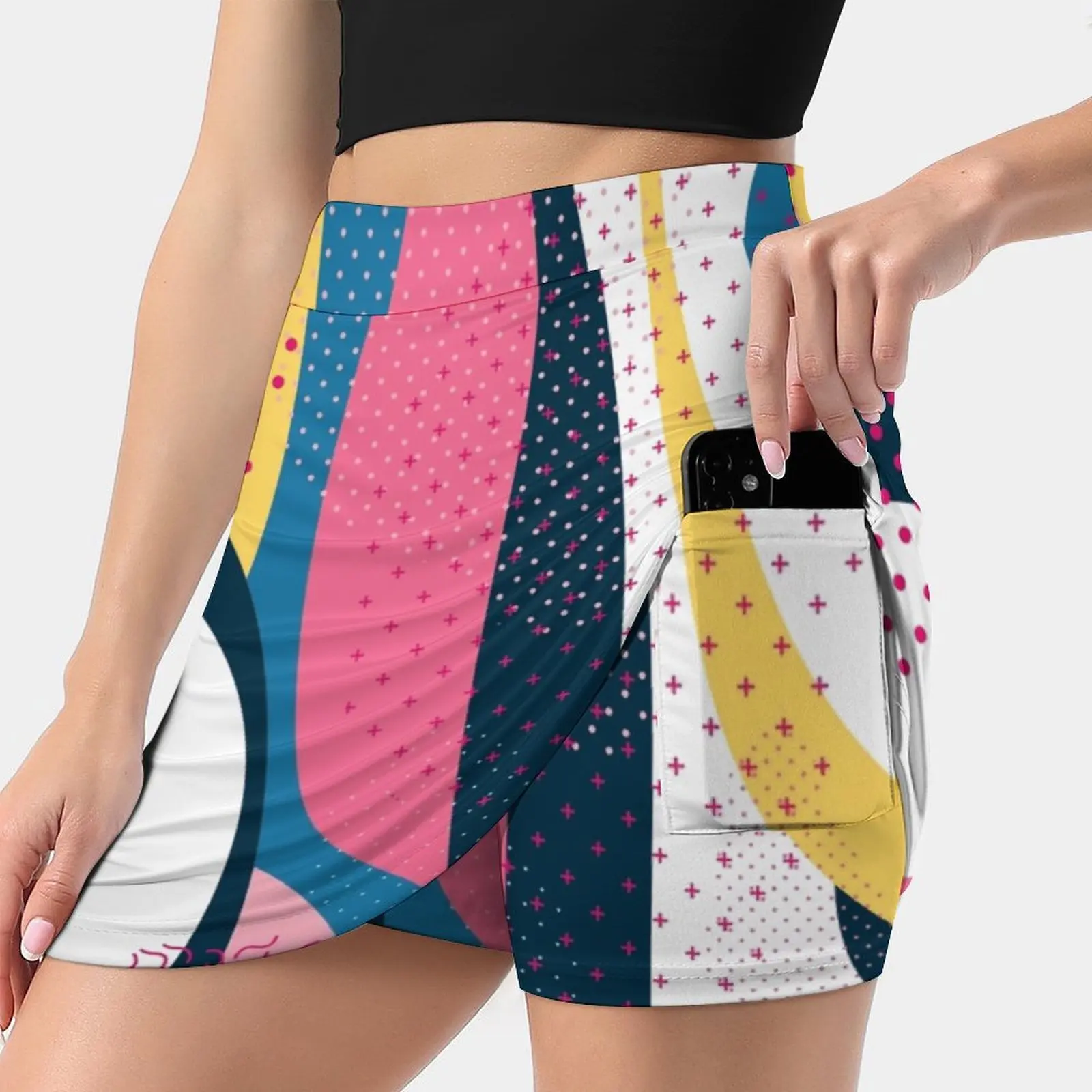 

Abstract Composition #3 Women's skirt With Pocket Vintage Skirt Printing A Line Skirts Summer Clothes Abstract Colorful Pattern