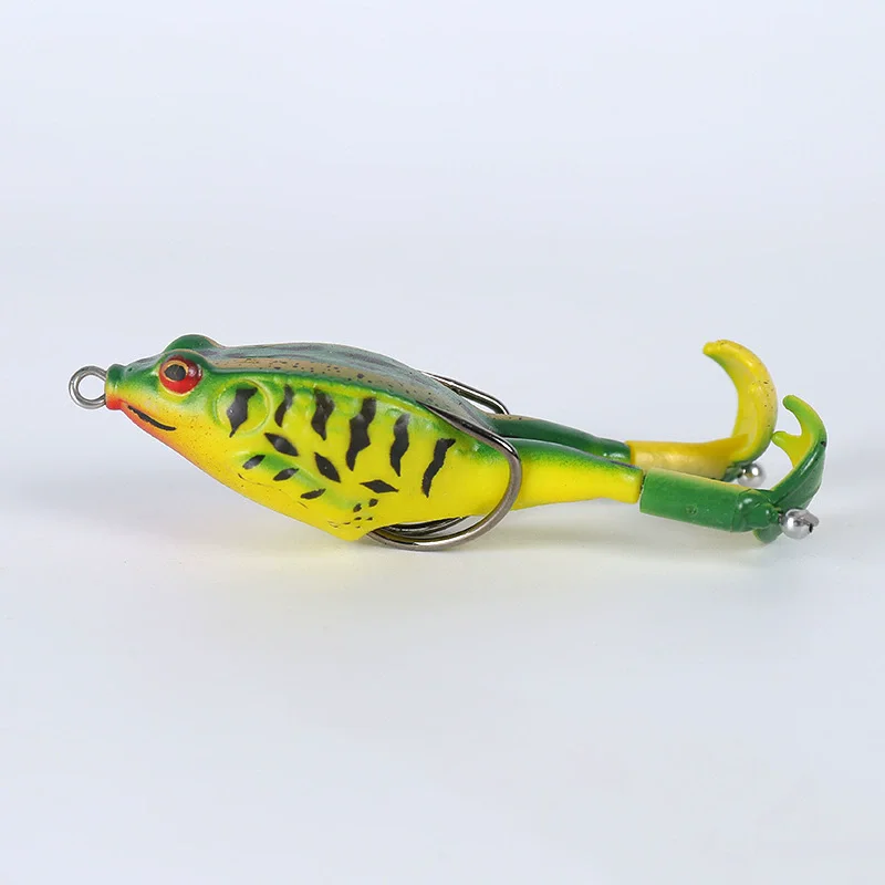 1pc Top Wasser Bass Angeln Lockt Weichen Frosch Doppel Propeller Beine Süßwasser Köder für Bass Snakehead Hecht – Detail 10