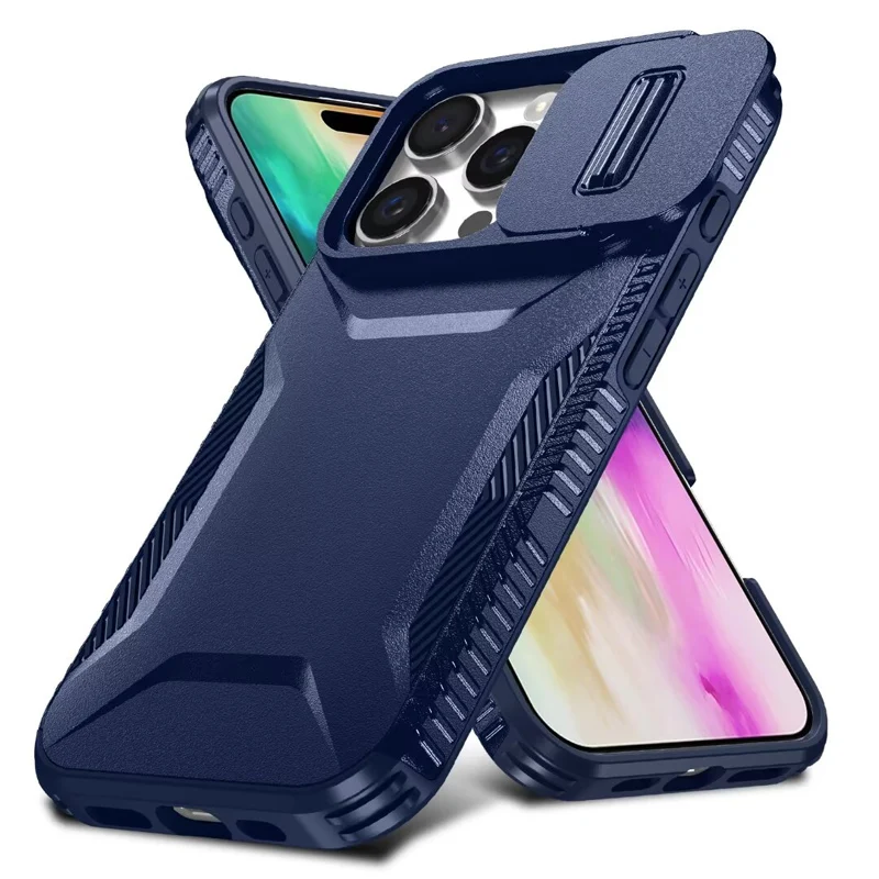 Military Grade Shockproof Protective Slide Camera Armor Phone Case