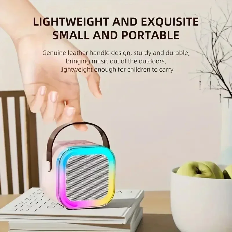K12 Karaoke Machine Portable Bluetooth 5.3 PA Speaker System with 1-2 Wireless Microphones for Home, Family Singing, and Children’s Gifts 2