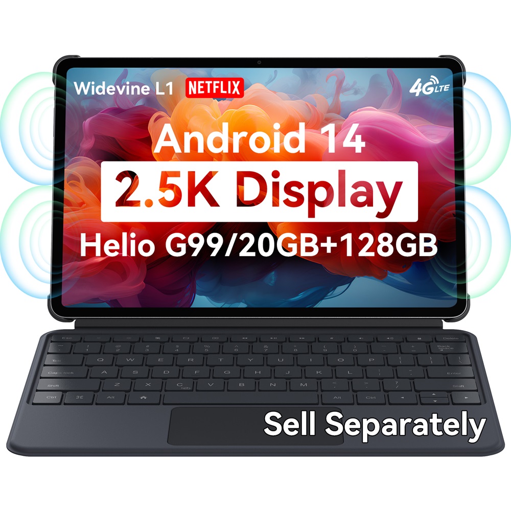 ALLDOCUBE iPlay 60 Pad Pro Tablet Bigger 12.1 Inch 2.5K 8GB RAM 128GB ROM Android 14 Stronger 10000mAh Battery