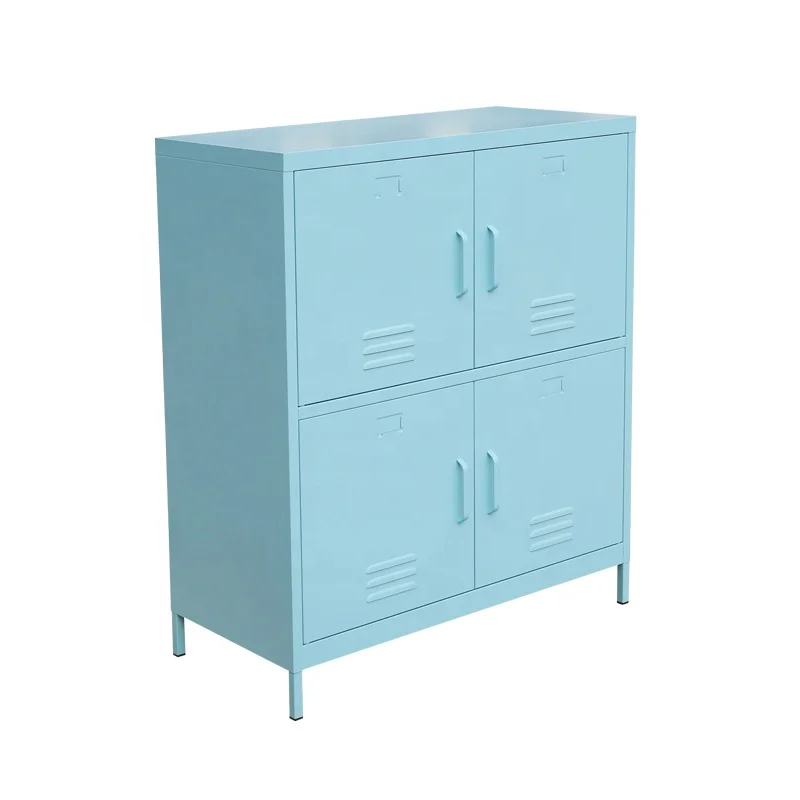 Factory Direct Sale Modern Metal Furniture Decorative Storage Locker Steel Cabinet Sideboard Living Room Metal Cabinet