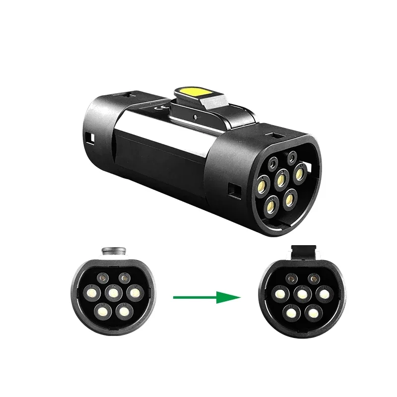GBT to Type 2 EV Adaptor IEC 62196 To GB China Standard Cars Charge Converter Adapter 32A Pass CE Certification,ev charging adapter