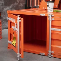 Armoire de rangement industrielle pour table basse et thé, côté court, fer forgé, personnalisé, créatif, conteneur, meubles 3