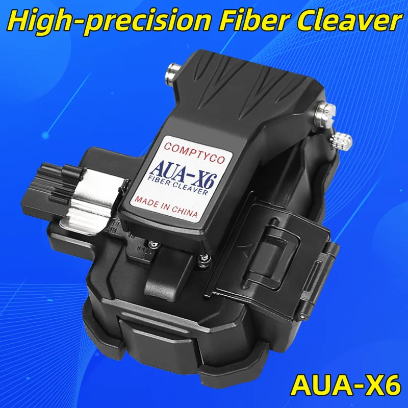 FTTH AUA-X6 High-precision Fiber Cleaver For Cold Joint/Hot Melt. Optical Fiber Cutter 16 Point Blade Fiber Optic Knife Tools