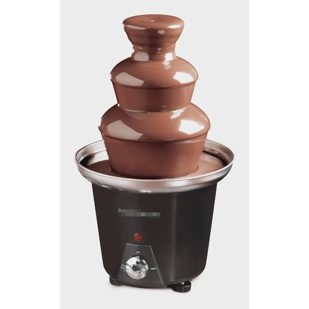 

Nostalgia 24 Oz 3 Tier Stainless Steel Chocolate Fondue Fountain, Black