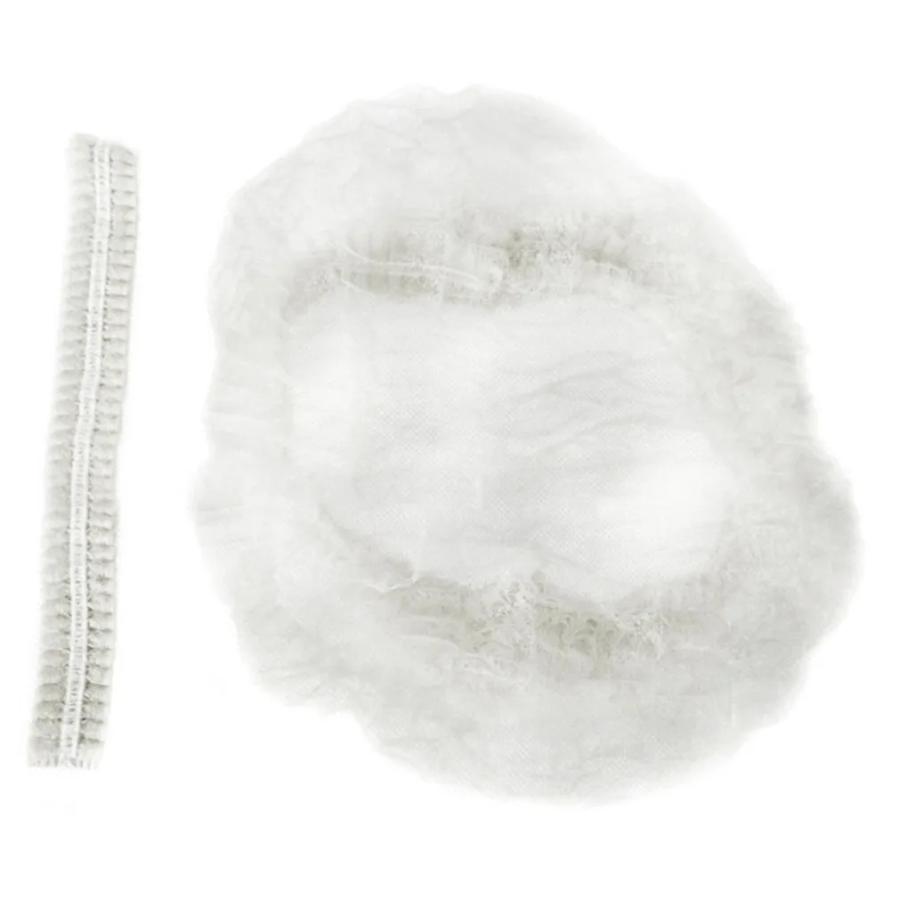 100pcs/Pack Disposable Hair Head Covers Net Bouffant Dustproof Anti Dust Caps Breathable Shower Bathing Hats Kitchen 4