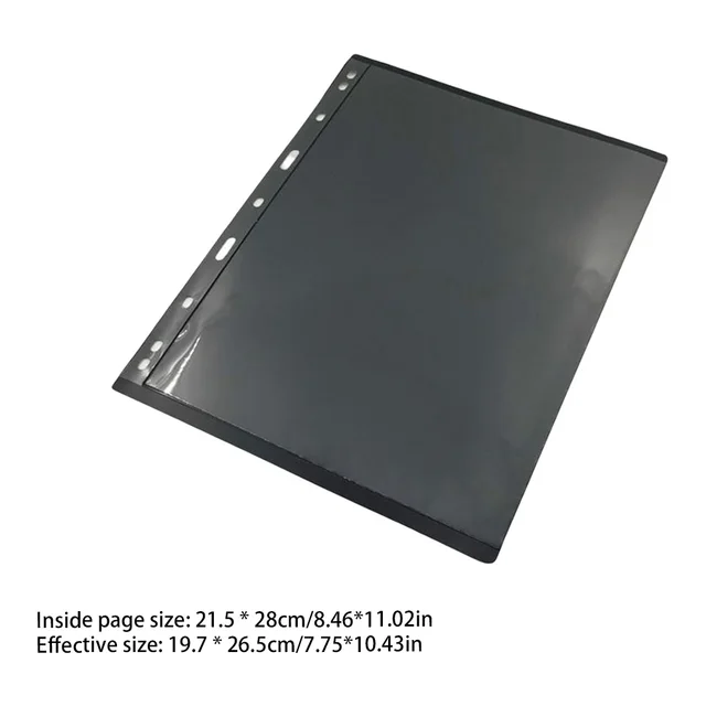 Dupla Oldalsó Bélyegző Kötőanyag Oldal Újrahasznosítható Papír Pénztárolás Vízálló Lap Fotókönyv Oldalak Zsebszervező - Image 3