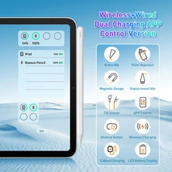 Enhanced Precision Digital Stylus with Palm Rejection Technology (With Cable)