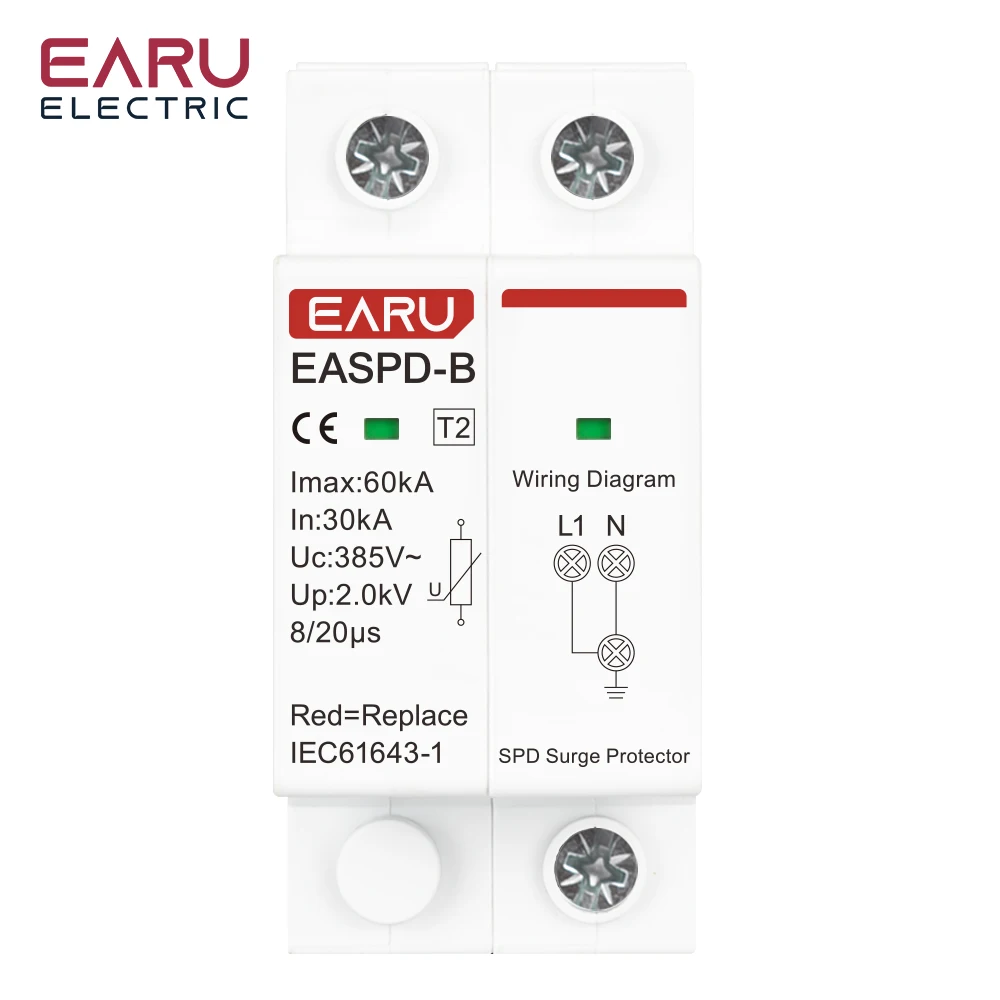 SPD Surge Protector Device Arrester Low Voltage House Surge Voltage Protection f