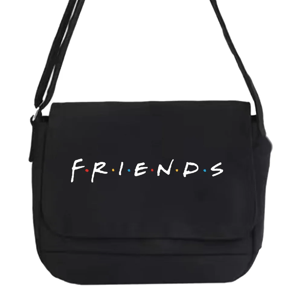 Messenger Bag Japanese Multi-function Messenger Bag Student Fashionable and VersatilePortable One-shoulder Friends Pattern Bags