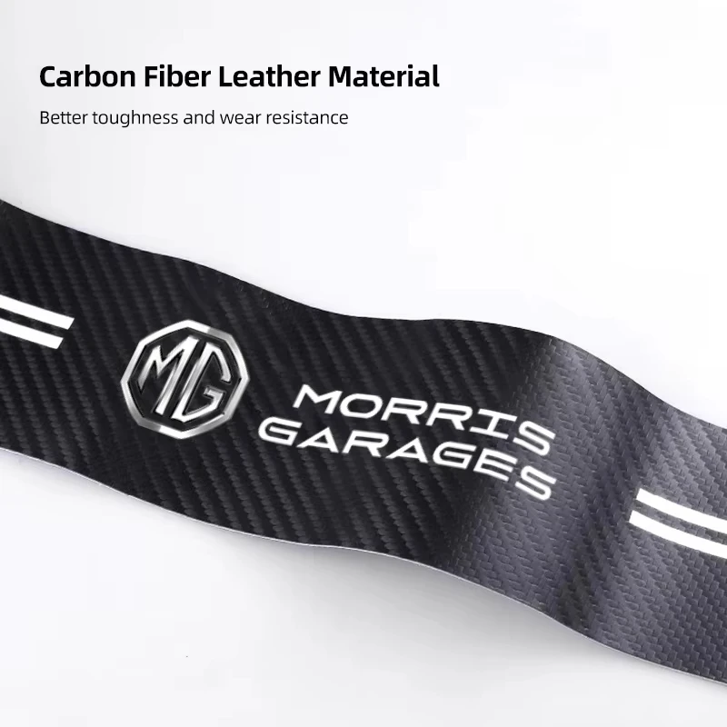 Carbon Fiber Leather Car Door Sill Protector Stickers - Anti-Scratch & Anti-Stepping