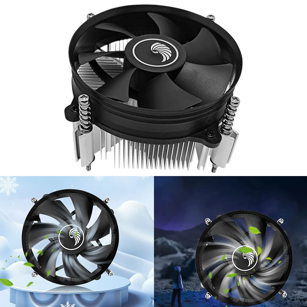 IntelLGA115X 1200 1700/1366 용 공기 냉각 라디에이터, 조용한 CPU 냉각 선풍기, 9cm 2000RPM 환풍기
