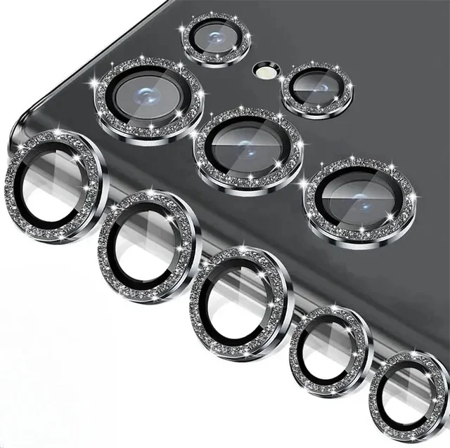Glitter Camera Lens Ring with Flash of Light Protector