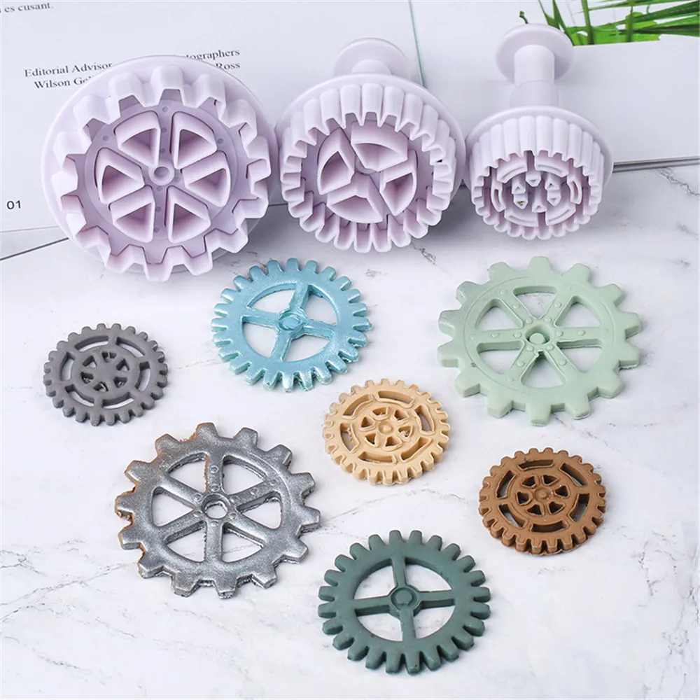Nut Bolt Mold Steampunk Industrial Silicone Mold Fondant Resin Polymer Clay Candy  Chocolate 356 
