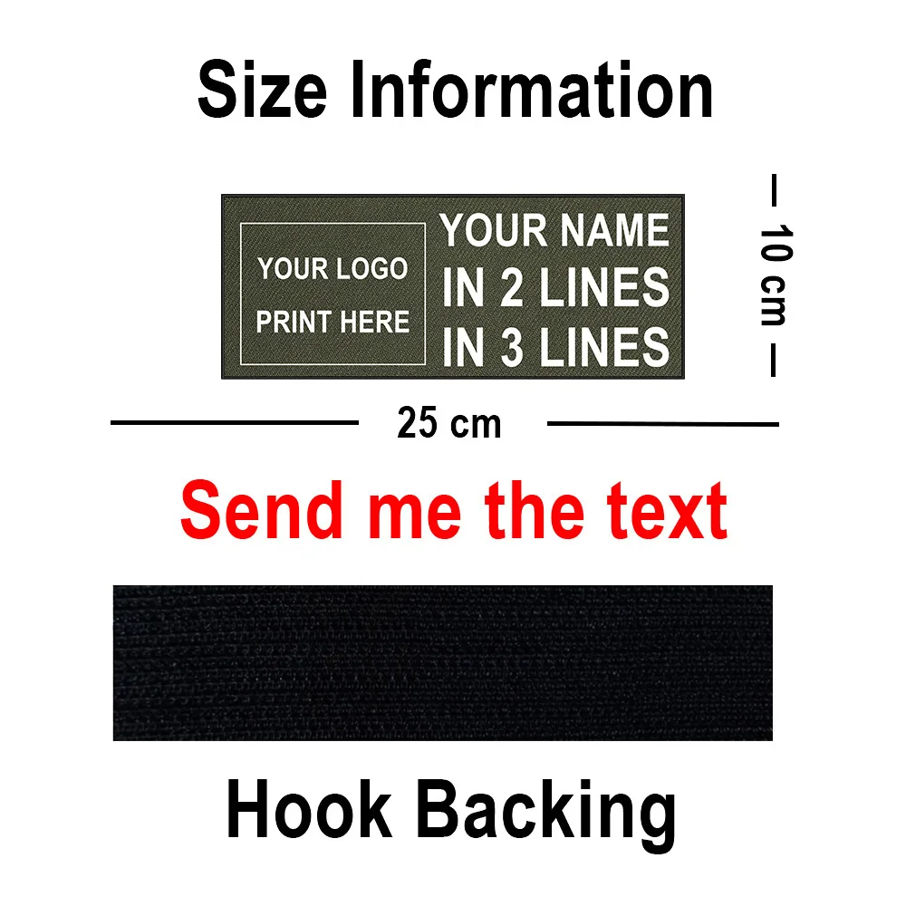 Custom Name Patches Custom Name Patch Logo Personalized Clothes Patches Stripe Badge On Backpack Wappen Emblems For Tactical Bag Dog Collar Harness clothing patches,embroidered patches,custom name patches,tactical patches