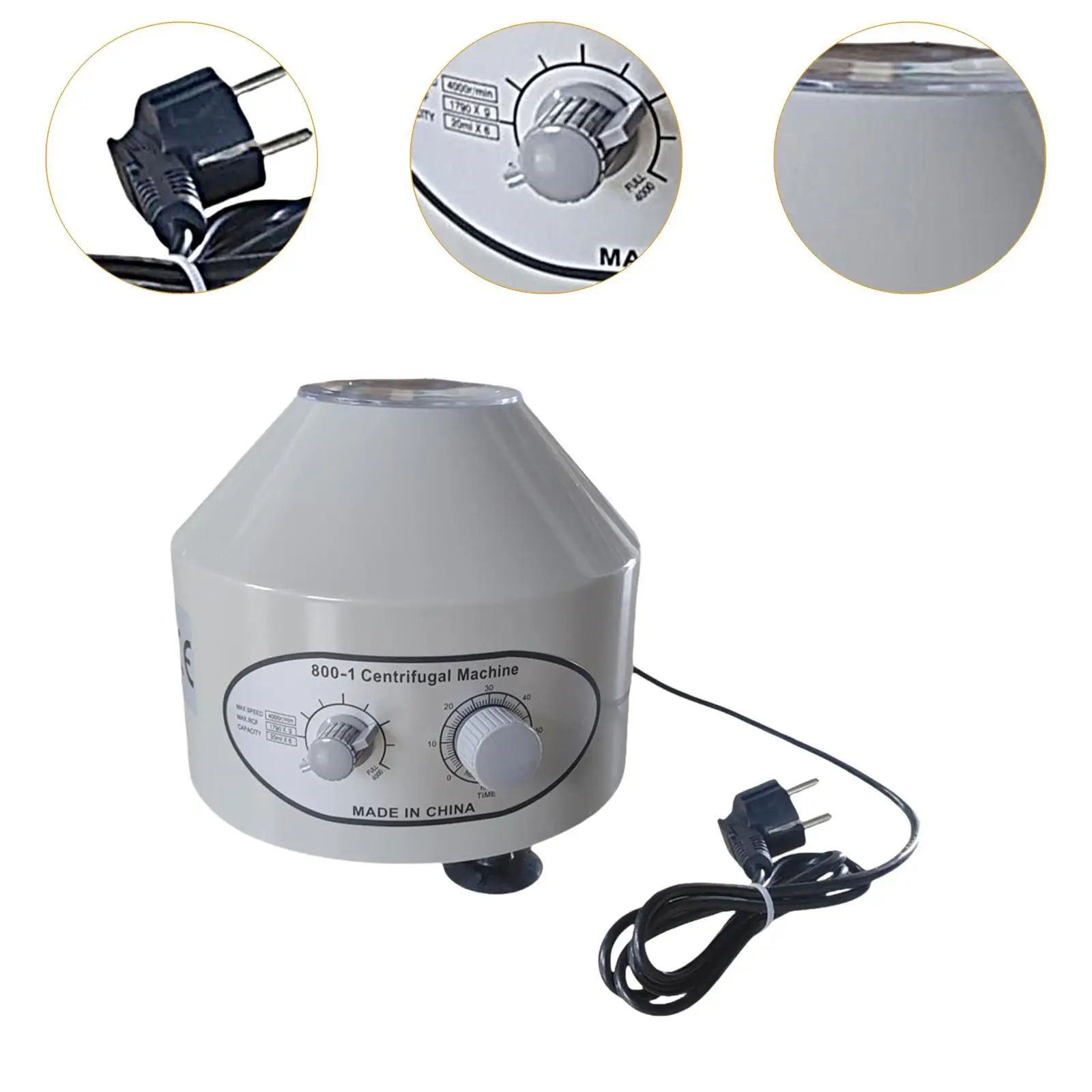 Benchtop Centrifuge Machine Desktop Versatile Speed Control Professional 20MLX6 Test Tube For School 4000RPM Potentiometer