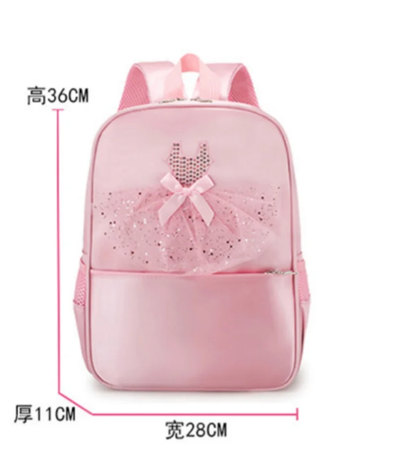 Custom Name Ballet Dance Backpack for Little Girls Ballerina Bag for Dance Personalized Toddler Dance Bag Gymnastics Storage Bag 4