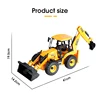 DOUBLE E  E589 RC Backhoe Loader 1:20 Excavator Remote Control Car Engineering Vehicle Truck Model Bulldozer Trailer Toy for Boy 5
