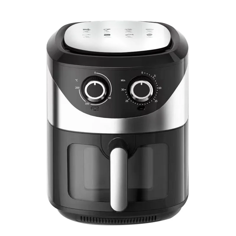 Air fryer multifunctional french fry electric oven with visual window, home intelligent touch fryer 4