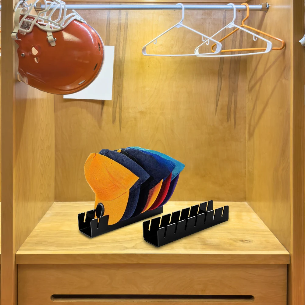 Hat Stand for Baseball Caps Acrylic Hat Organizer for 7 Baseball Caps Hat Storage Display Holder for Bedroom Closet Dresser 5