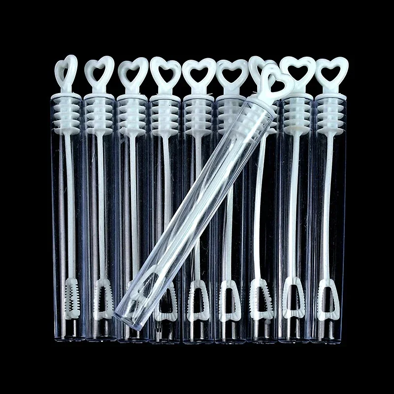 10/20Pcs Love Heart Wand Tube Bubble Soap Bottle Wedding Gifts for Guests Birthday Party Decoration Baby Shower Favors Kids Toys 3