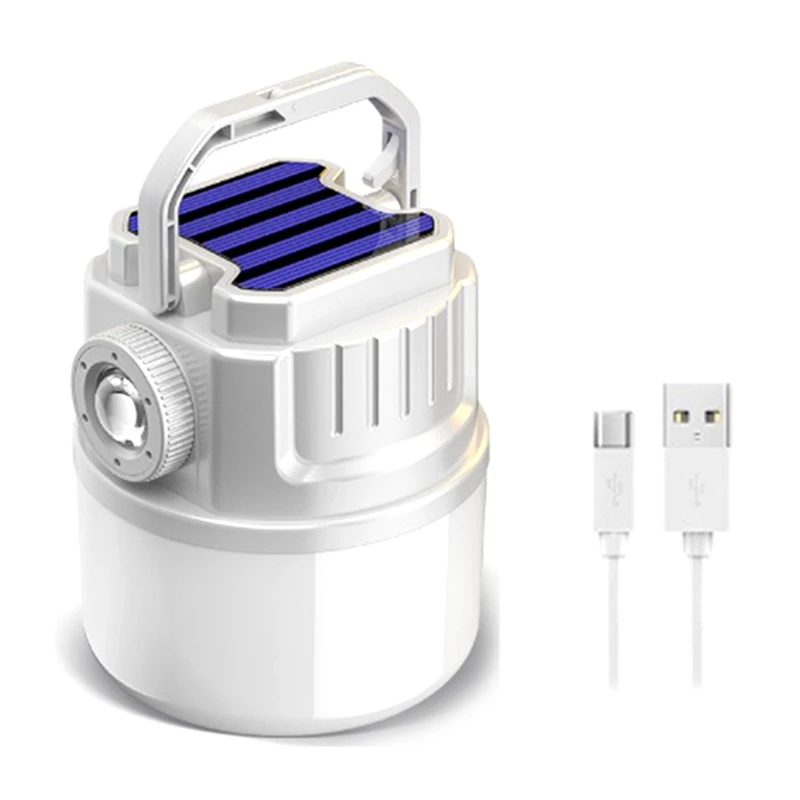 

1 Set Camping Lantern Rechargeable Camping Lights With 4 Light Modes,IPX6 Waterproof, USB C
