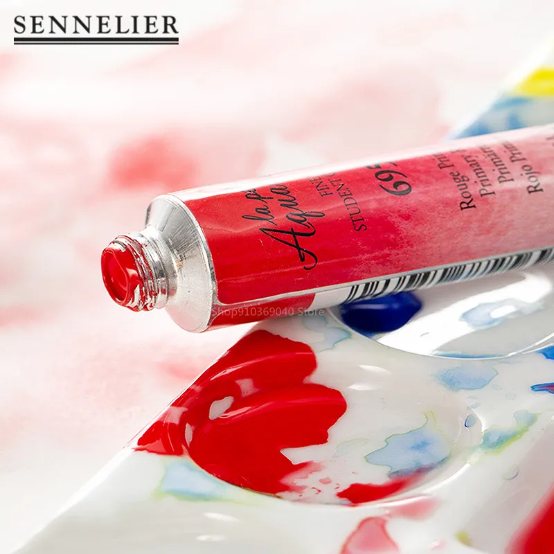 French SENNELIER College-level Single Original Watercolor Paint 21ML/tube Art Students Beginner Acuarelas Painting Supplies watercolor paint watercolor pigment