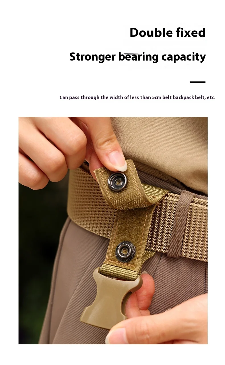 Rugged Nylon Water Bottle Holder with Secure Strap for Easy Hydration