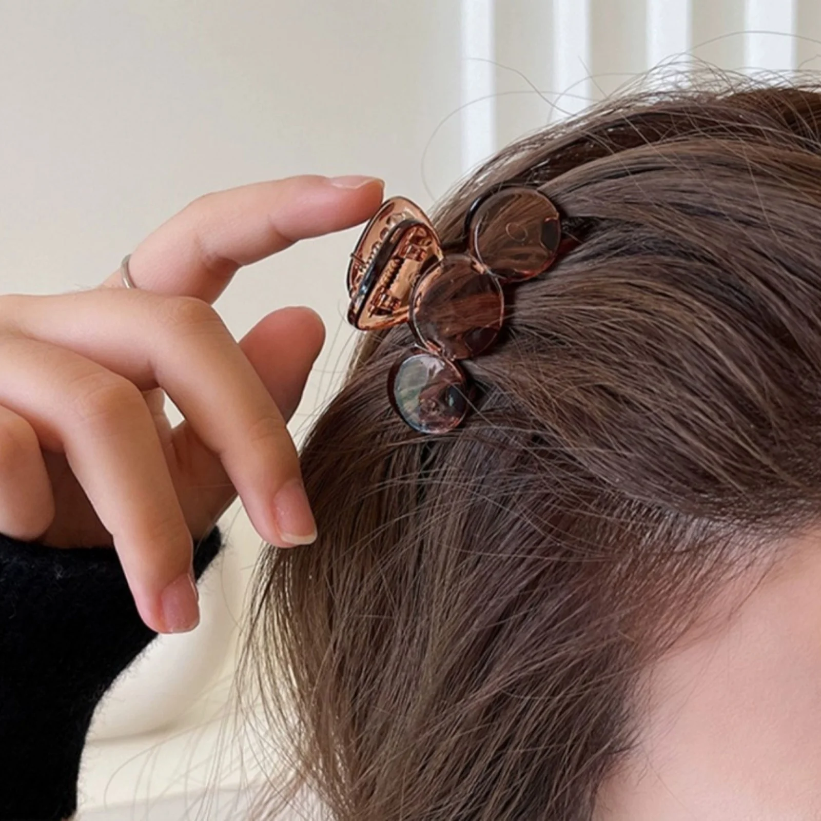 3PCS Clear Acrylic Claw Clip for High Ponytail, Simple Styling Hair Clamp, Perfect for Secure & Fashionable Hairstyles