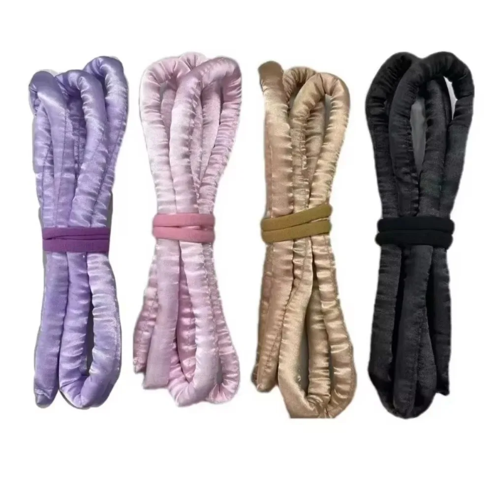 Heatless Hair Rollers Head Band No Heat Silk Curls Ribbon Wave Rod Sleeping Soft Headband Lazy Hair Curlers Styling Tools