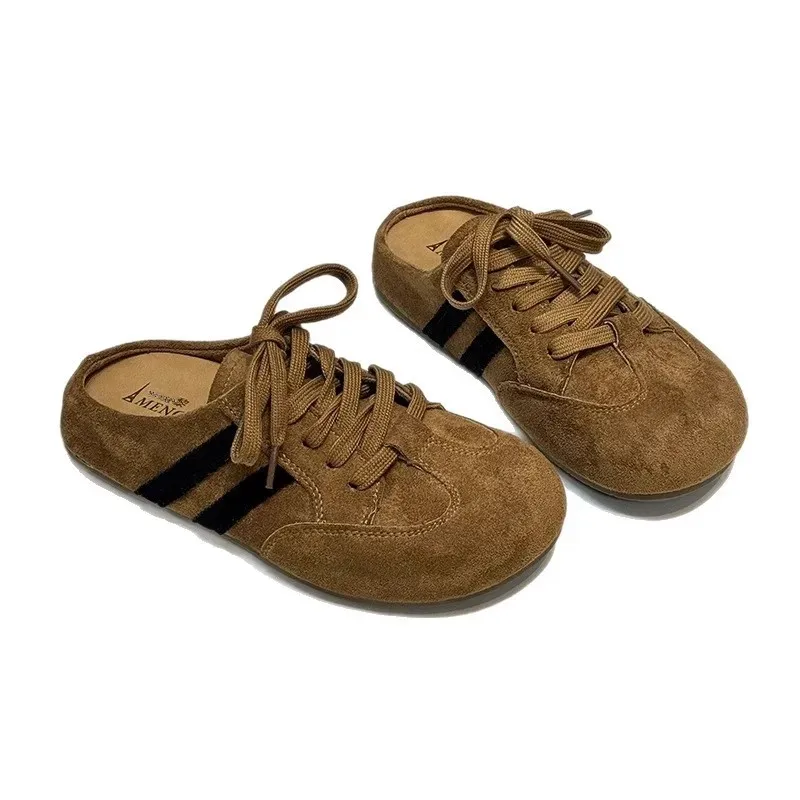 Elegant Women's Slip-On Half Slippers Indoor Outdoor Wear Retro Thick Bottomed Slipper Fashionable Spring Autumn Seasonal Rubber 5 Elegant Women's Slip-On Half Slippers Indoor Outdoor Wear Retro Thick Bottomed Slipper Fashionable Spring Autumn Seasonal Rubber - Image 5