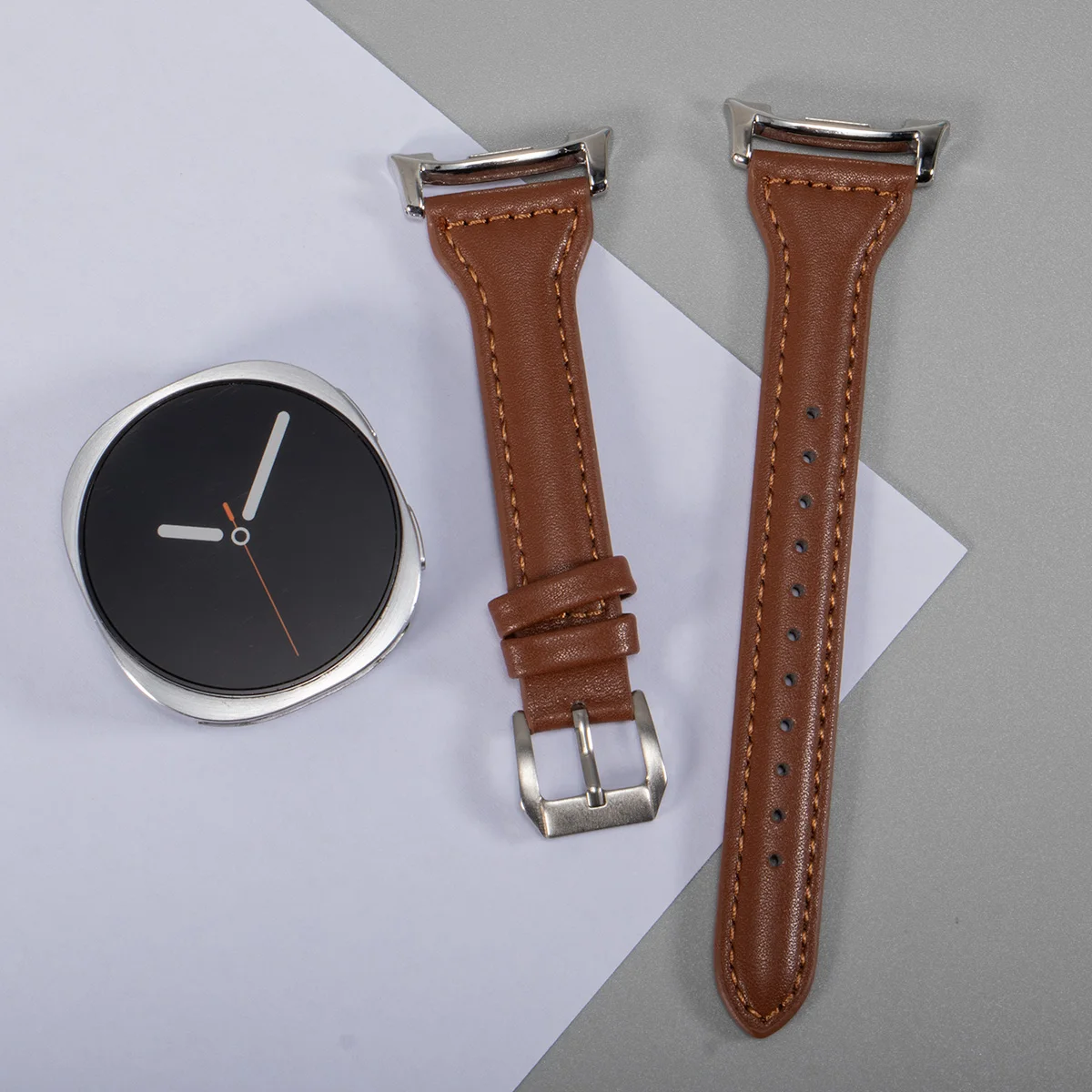Slim Leather Strap Wristband Bracelet - Elegant Replacement