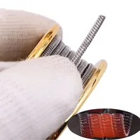 XFKM 5M/Roll A1/316L  Staple half staggered Fused clapton volcan wires Alien hoffa juggernaut oils Heating Resistance Mtl coil 1