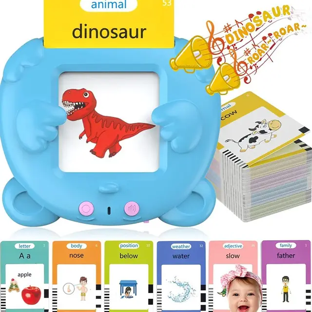 Talking Flash Cards Early Educational Toys  Baby Boys Girls Preschool Learning Reading Machine  Interactive Gift 6