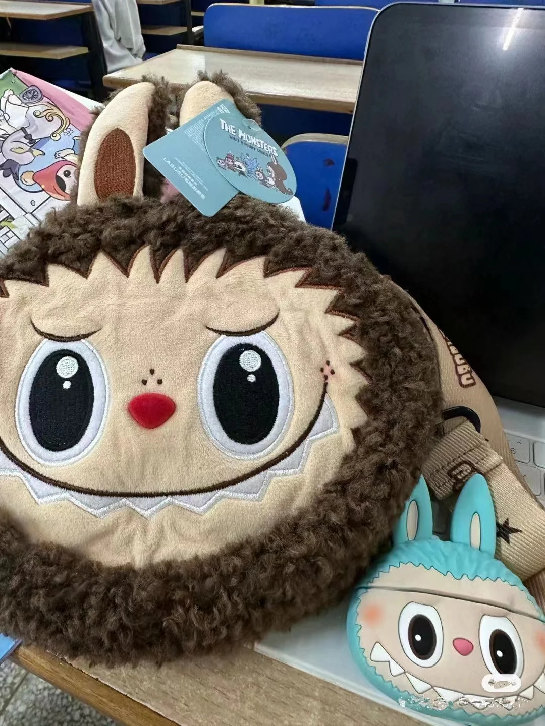 labubu City Park Limited Crossbody Bag Plush Wallet Mobile Ladies Card Love Cartoon Shoulder Bag Handbag Girl Gift
